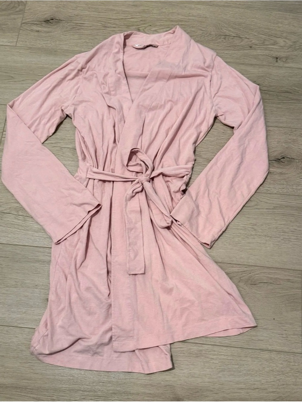 Victoria's Secret Light Pink Wrap Robe with tie Belt